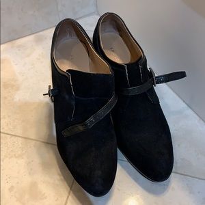 Black Franco Sarto heeled booties